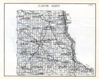 Clayton County Map, Iowa State Atlas 1930c